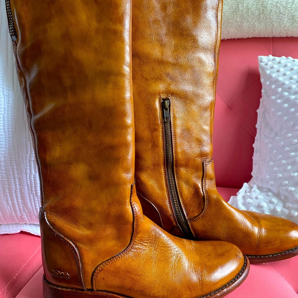 Bed Stu Tan Heeled Boots